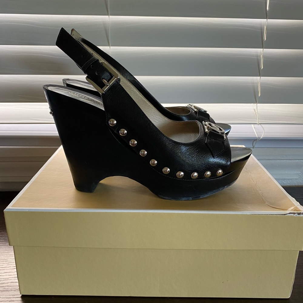 Michael Kors sling wedge platform